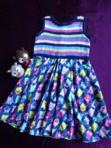Eulenkleid mit Ringeln